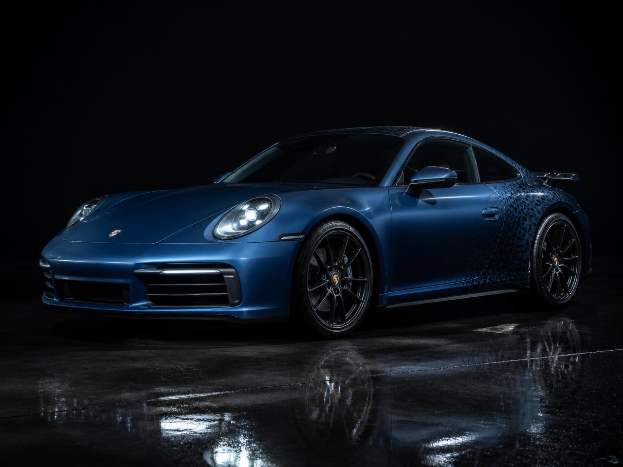 Matte Midnight 911 — Satin Full Wrap by Wrap Zone
