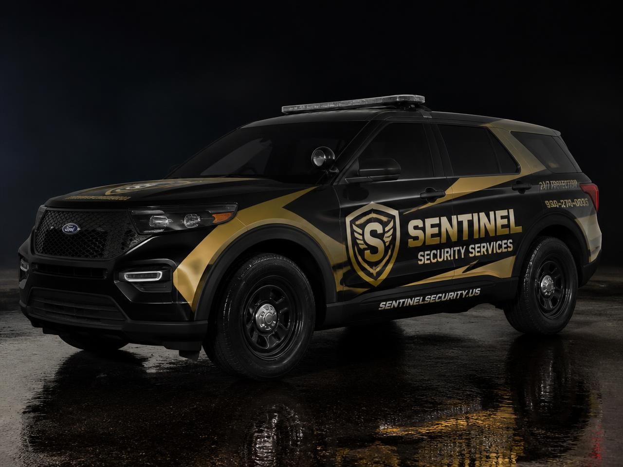 Sentinel Security — Patrol SUV Wrap by Wrap Zone
